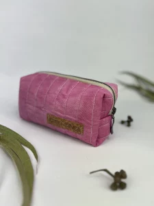 estuche ecoprint estampado botanico a