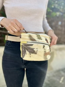 bolso sobre elegante estampado nativo uruguay